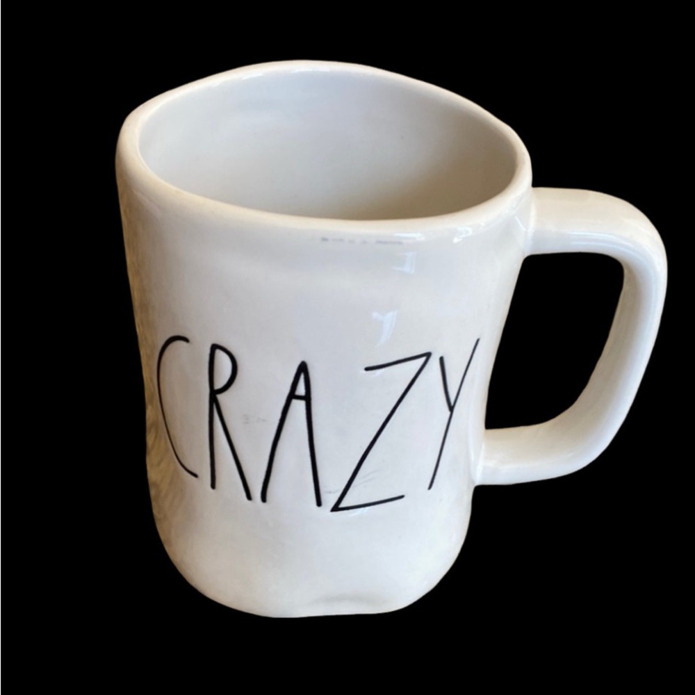 Rae Dunn by Magenta White and Black Ceramic Mug with Minimalist Design. CRAZY.